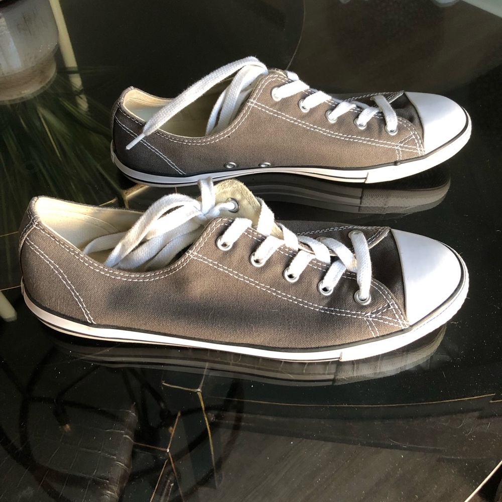 Converse Charcoal and White Sneakers